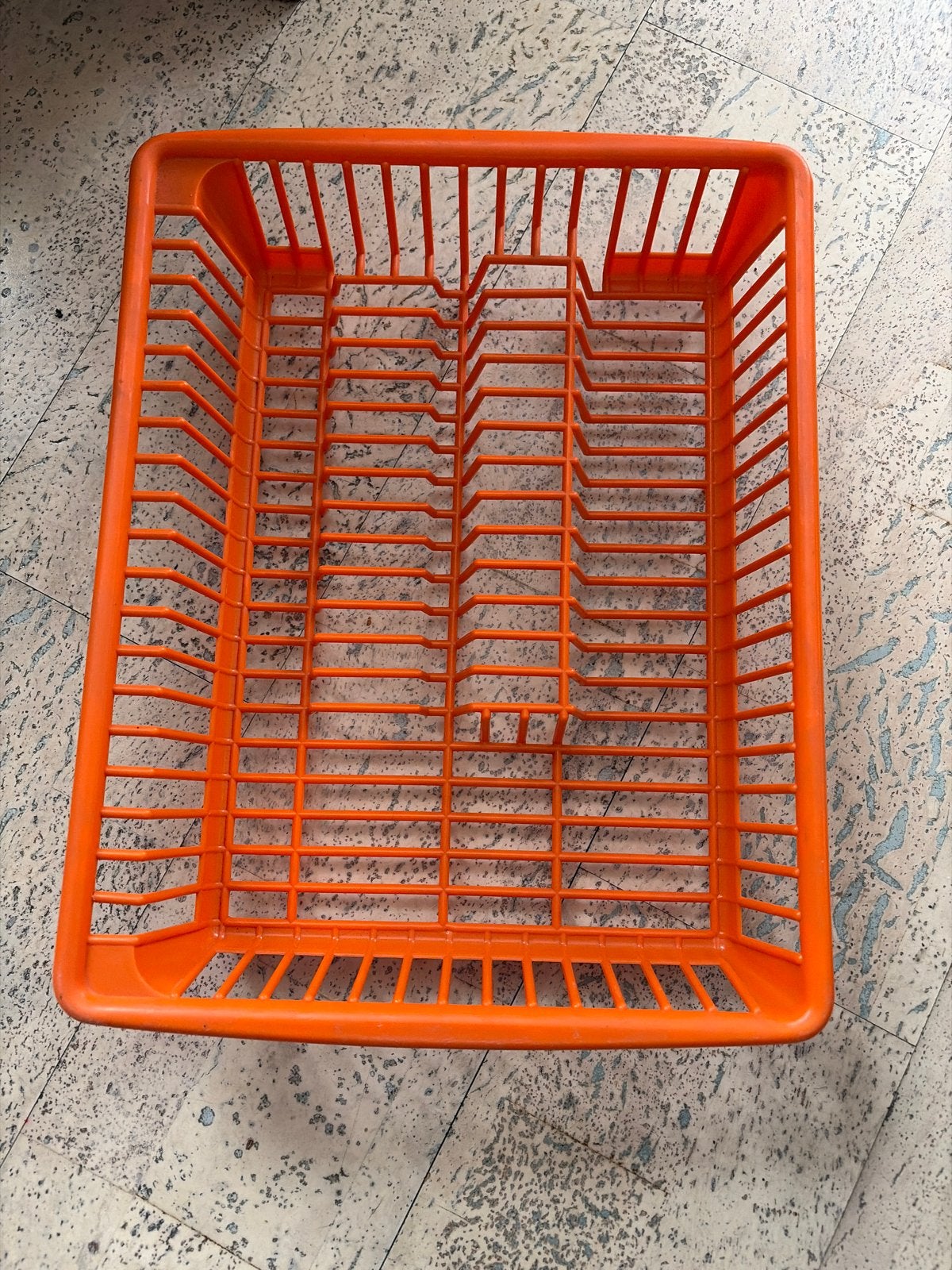 Oranje afwasrek - zo goed als nieuw, Ophalen, Bordenrek, Kunststof, Zo goed als nieuw