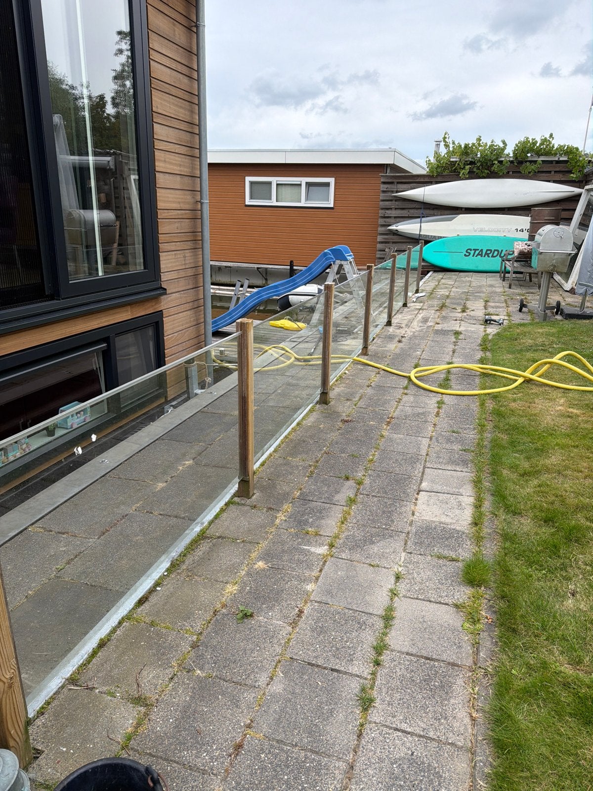 Gehard glas voor balustrade of afscheiding, Ophalen, Gebruikt, Minder dan 80 cm, Glasplaat