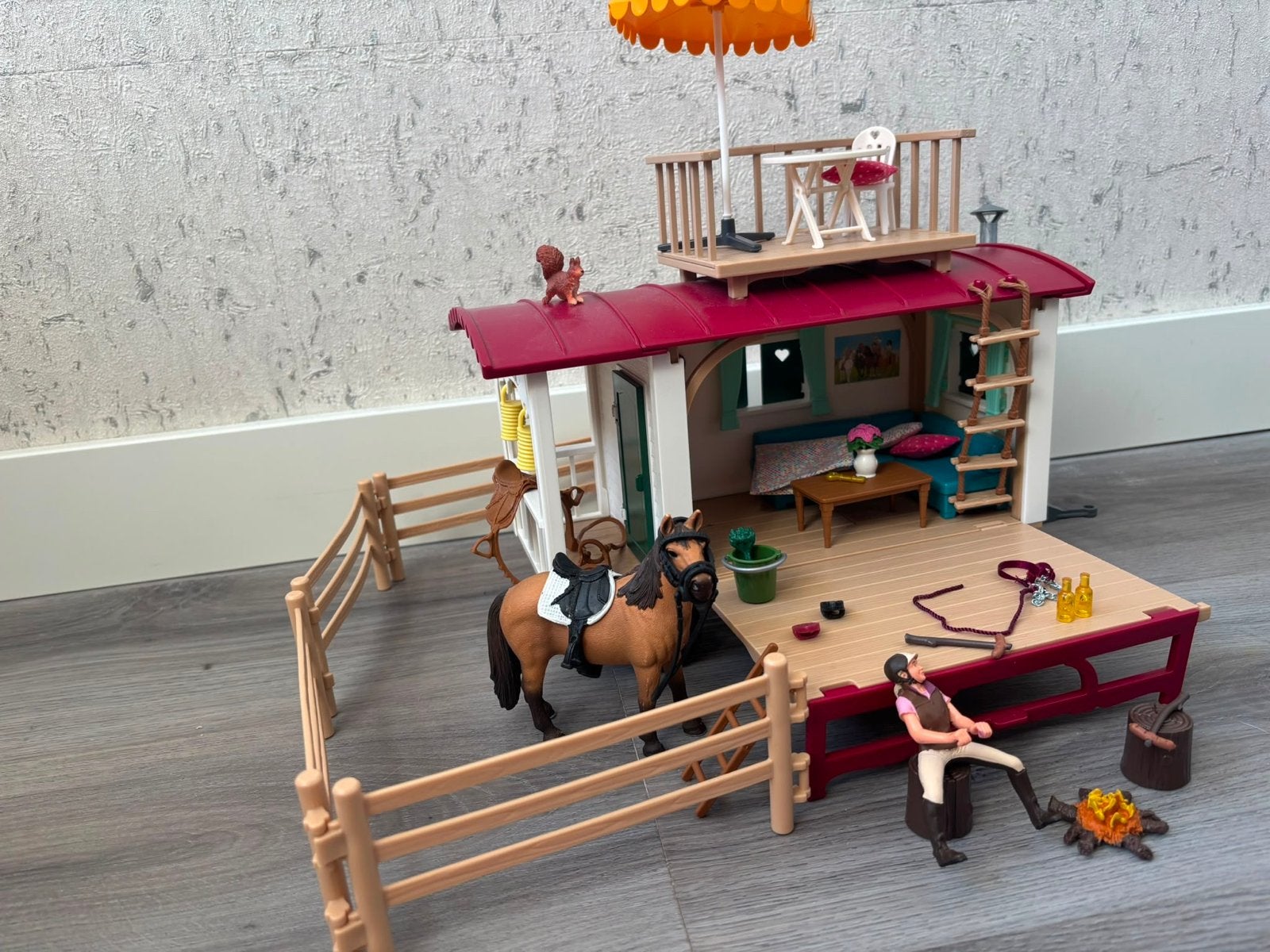 Schleich pipowagen, Ophalen of Verzenden, Zo goed als nieuw, Jongen of Meisje