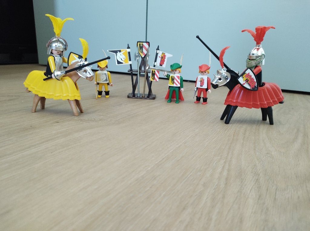 Playmobil Riddertoernooi set 3265 uit jaren 80, Kinderen en Baby's, Ophalen, Gebruikt, Complete set, Knights