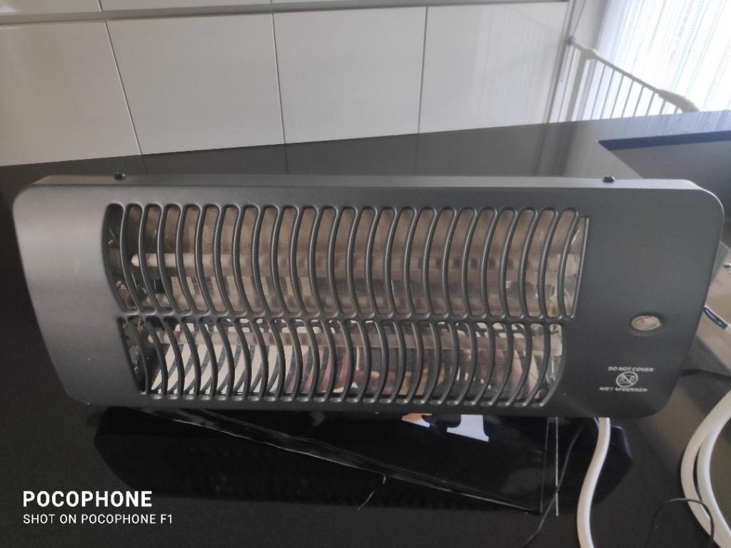Terrasverwarmer, Ophalen of Verzenden, Gebruikt, Elektrisch, Wand