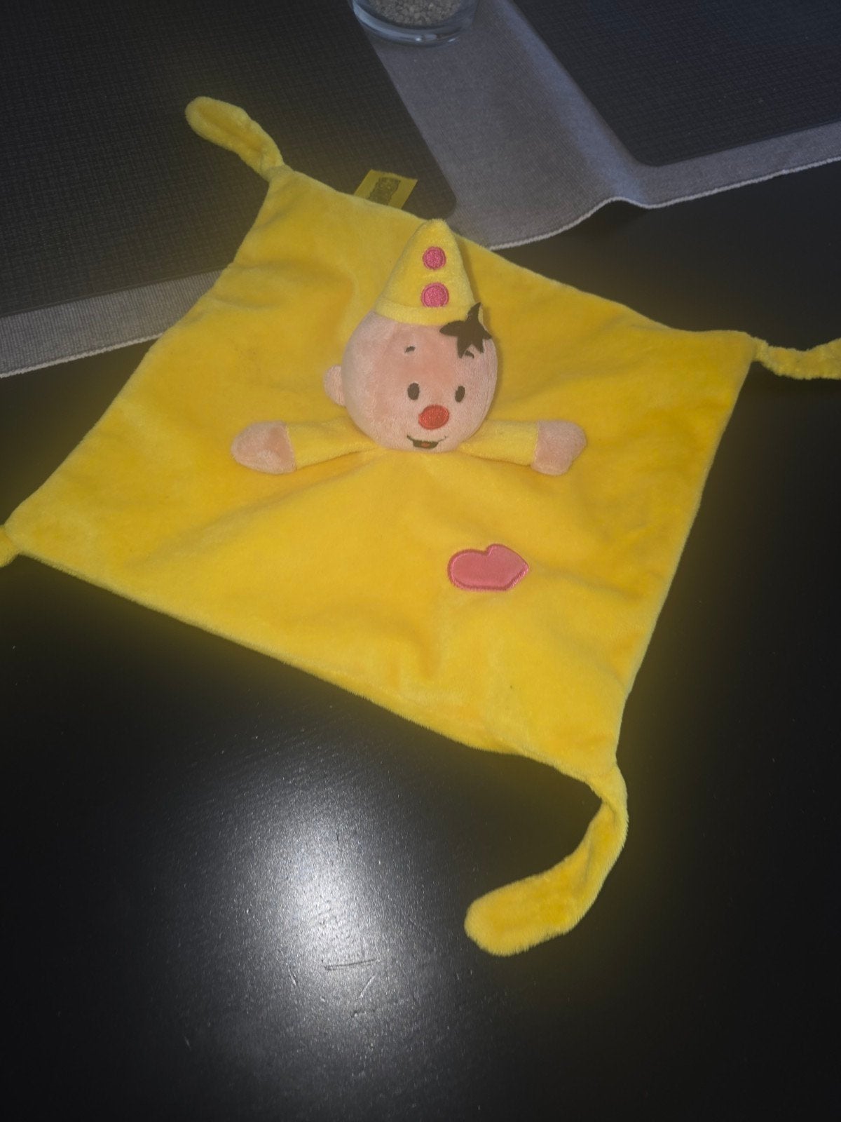 Bumba knuffeldoekje geel, Overige merken, Ophalen of Verzenden, Klein (minder dan 20 cm), Knuffeldoekje