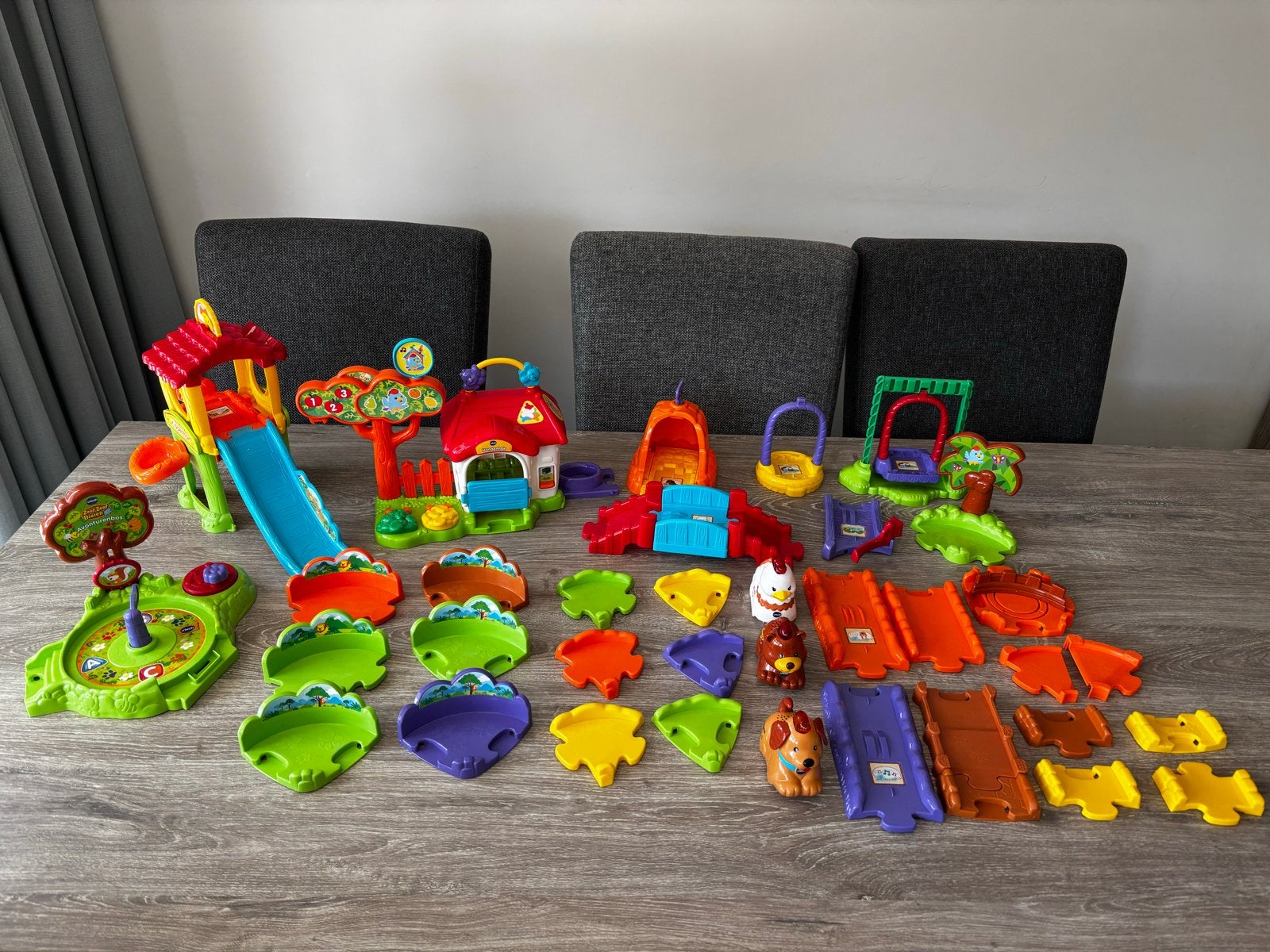 VTech Toet Toet Dieren Speelset met 3 Dieren, Kinderen en Baby's, Speelgoed | Vtech, Ophalen of Verzenden, Zo goed als nieuw
