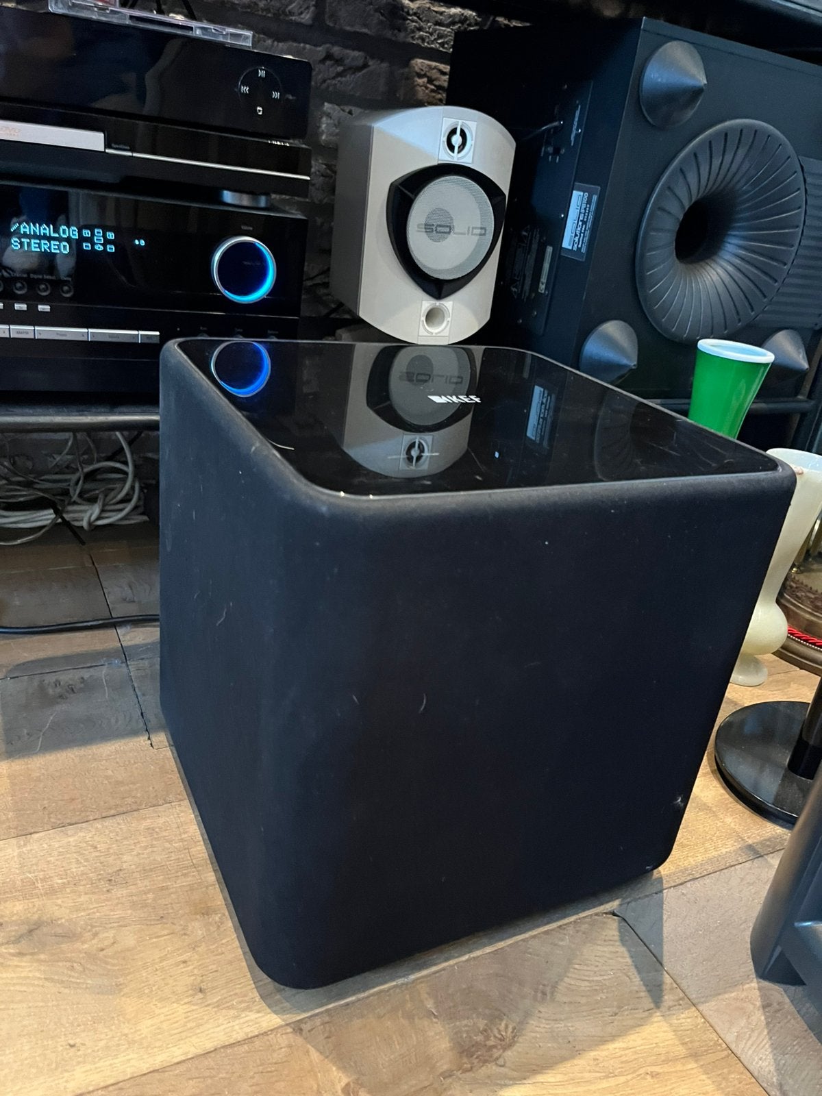 KEF Kube 2 Subwoofer - Krachtige bas voor uw home cinema, Gebruikt, Subwoofer, Ophalen, 150 watt of meer