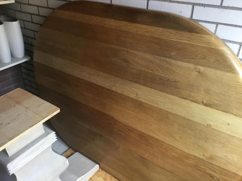 Tafel, Eikenhout, Ophalen of Verzenden, Zo goed als nieuw, Vijf personen of meer