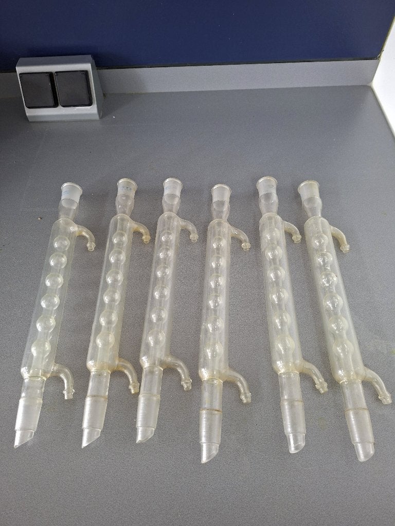 Laboratium glas, bolkoelers destillatie, Ophalen, Gebruikt