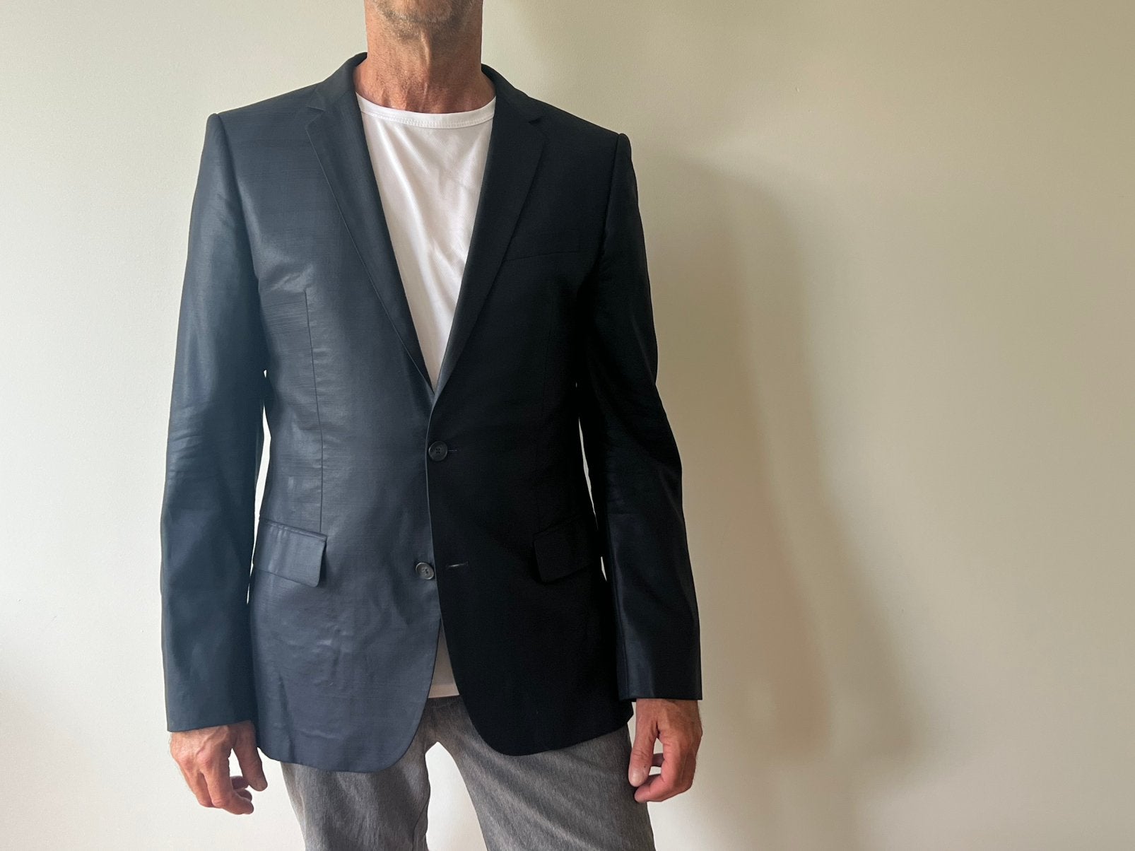 Prachtig zwart colbert van Hugo Boss, mt 48, Kleding | Heren, Kostuums en Colberts, Verzenden, Zo goed als nieuw, Maat 48/50 (M)