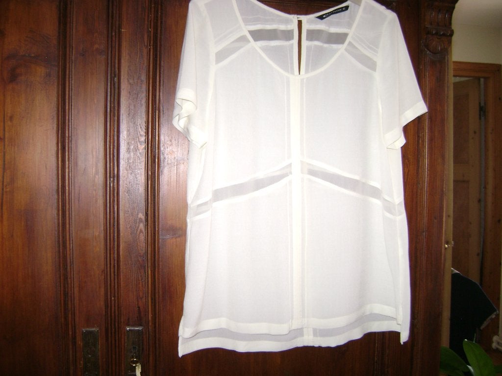 blouse top roomwit Expresso 40, Maat 38/40 (M), Expresso, Wit, Ophalen of Verzenden