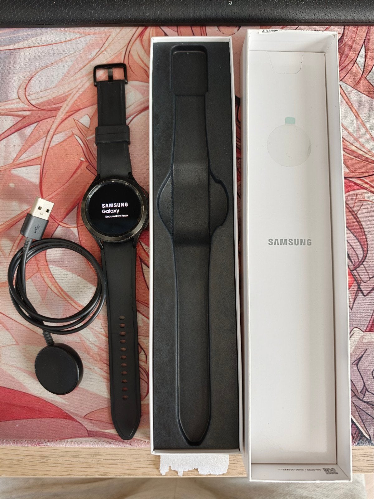 Samsung Galaxy Watch 4 classic gebruikt, Ophalen of Verzenden, Gebruikt, Zwart, Android