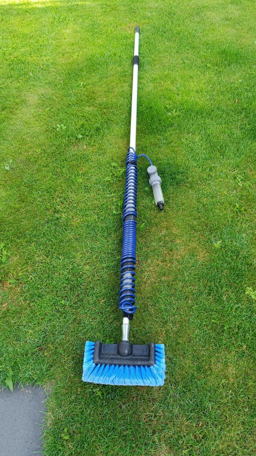 Uitschuifbare 6m Telescoop Wasborstel met zeepdispenser, Ophalen, Gebruikt