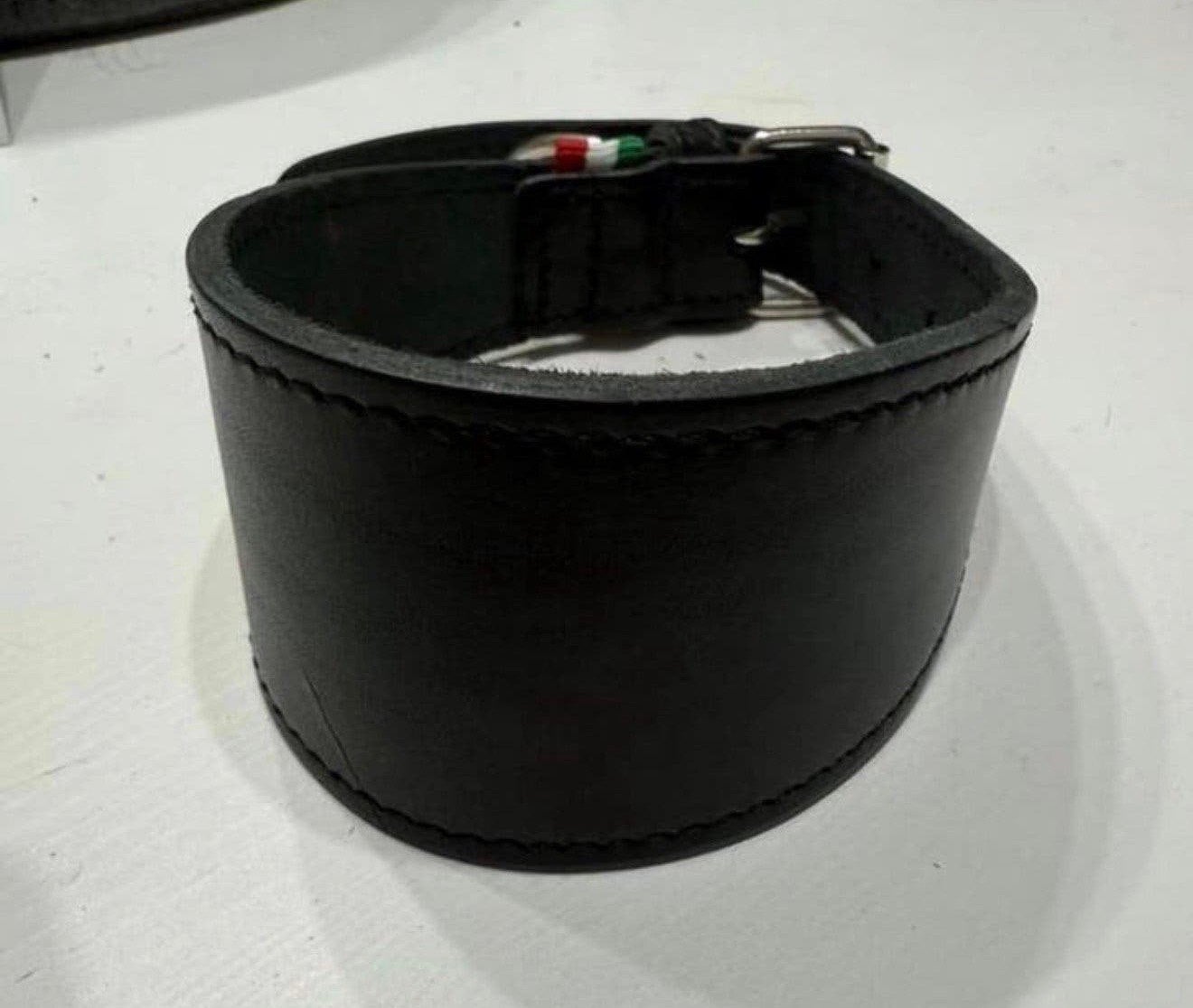 Whippet leren halsband zwart nieuw, Ophalen, Nieuw