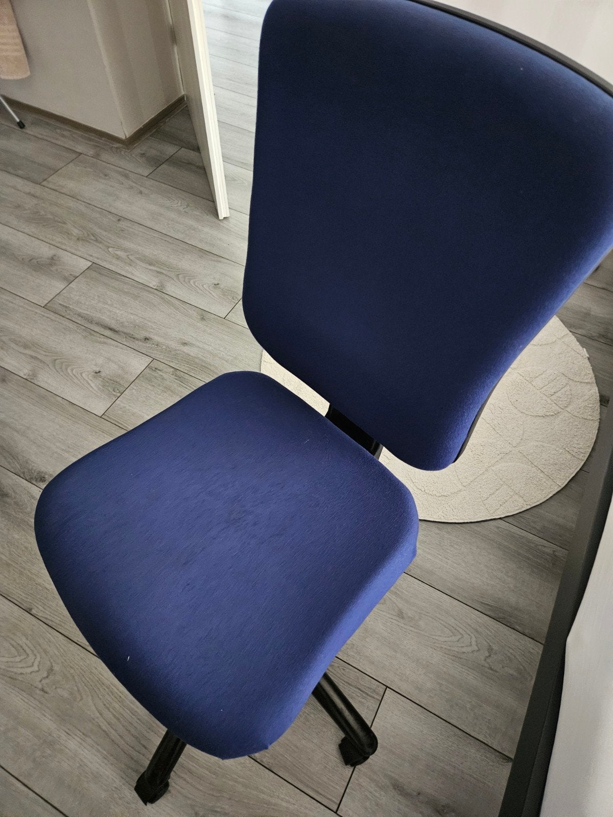 Blauwe bureaustoel - Comfortabel en verstelbaar, Ophalen, Gebruikt, Blauw, Bureaustoel