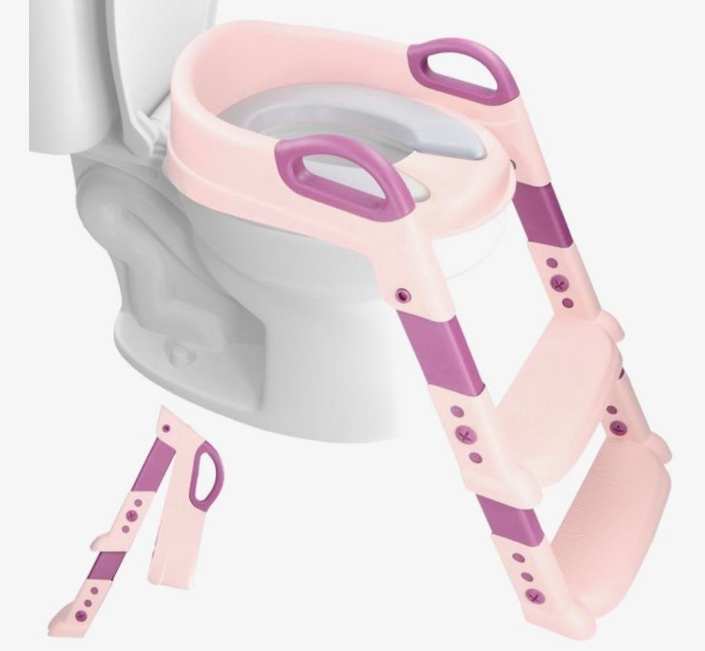 Macx & Macx Toilettrainer met Trapje - Roze, Ophalen, Zo goed als nieuw