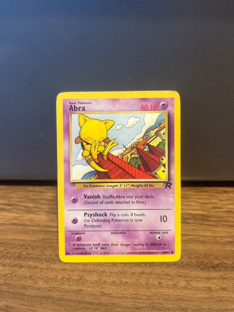 Pokémon Kaart: Abra (Rocket Set), Ophalen, Gebruikt, Losse kaart
