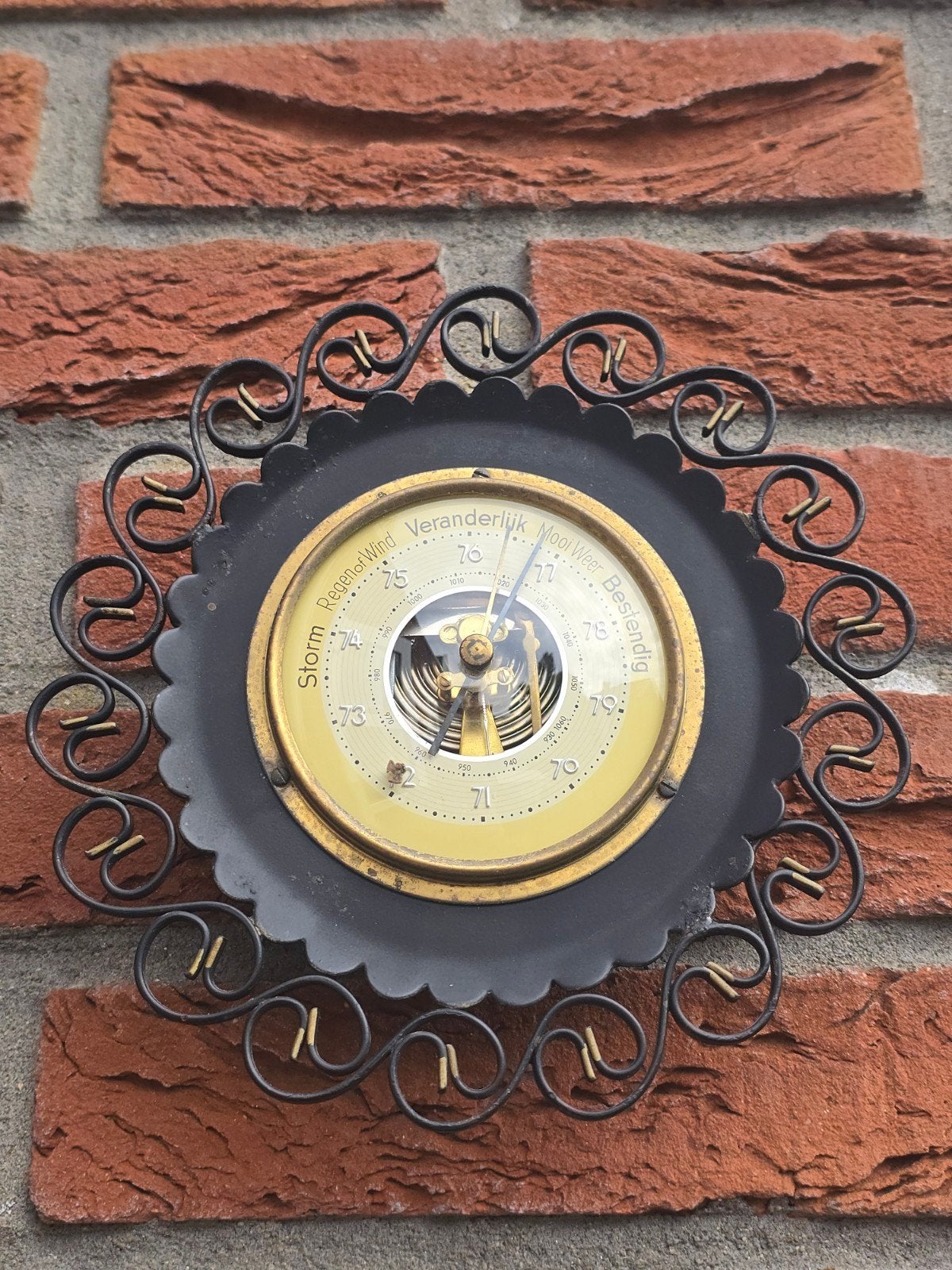 Vintage antieke 60S SB Shortland barometer uit Engeland €20, Ophalen of Verzenden, Zo goed als nieuw, Barometer