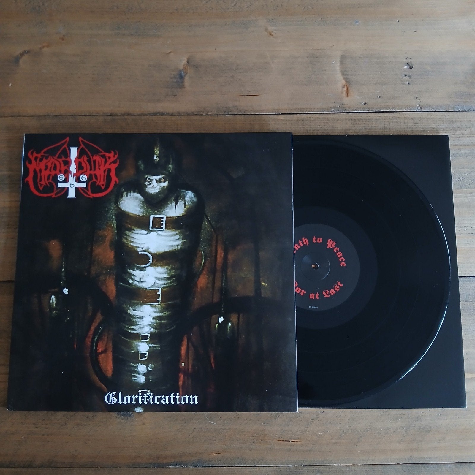 🔴 Marduk ☆ Glorification • (EP), Cd's en Dvd's, Ophalen of Verzenden, Zo goed als nieuw, EP, Inclusief binnenhoes