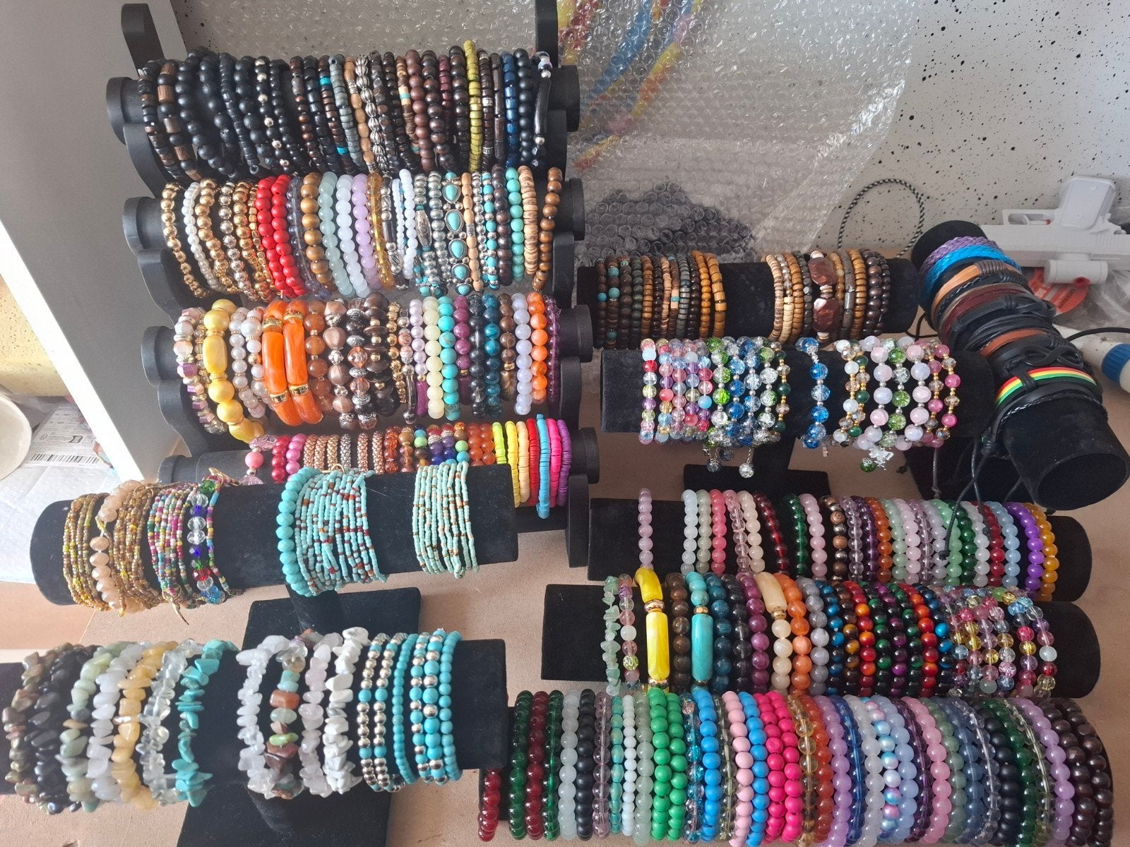 Grote partij sieraden: ringen, armbanden en oorbellen, Overige materialen, Overige kleuren, Nieuw, Ophalen of Verzenden