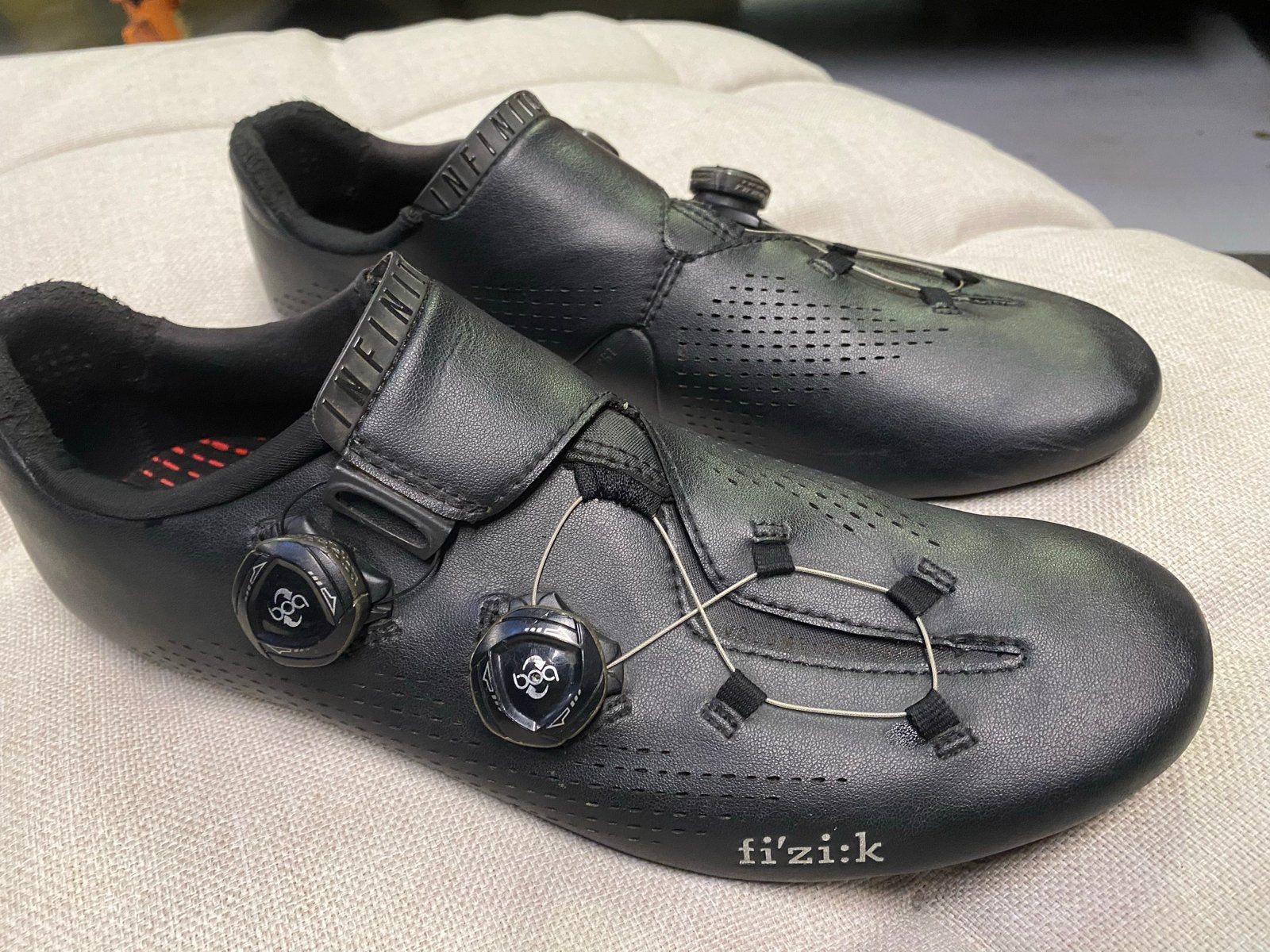 Fizik Infinito R1 racefiets schoenen maat 44, Fietsen en Brommers, Fietsen | Racefietsen, Overige merken, Gebruikt, Carbon, Heren