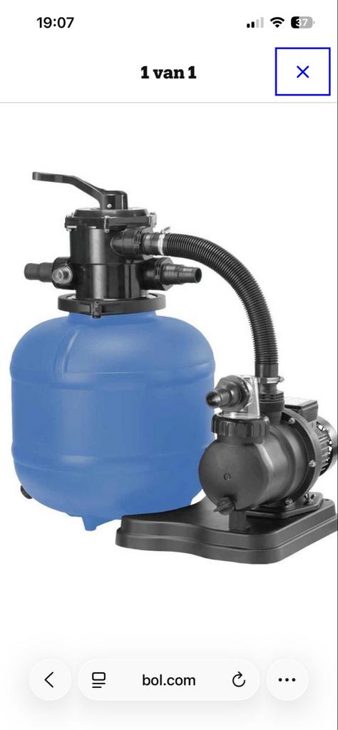 Waterland Zandfilterpomp ZF-400VT P-350 + PDC, Ophalen, Gebruikt, Overige typen, Rechthoekig