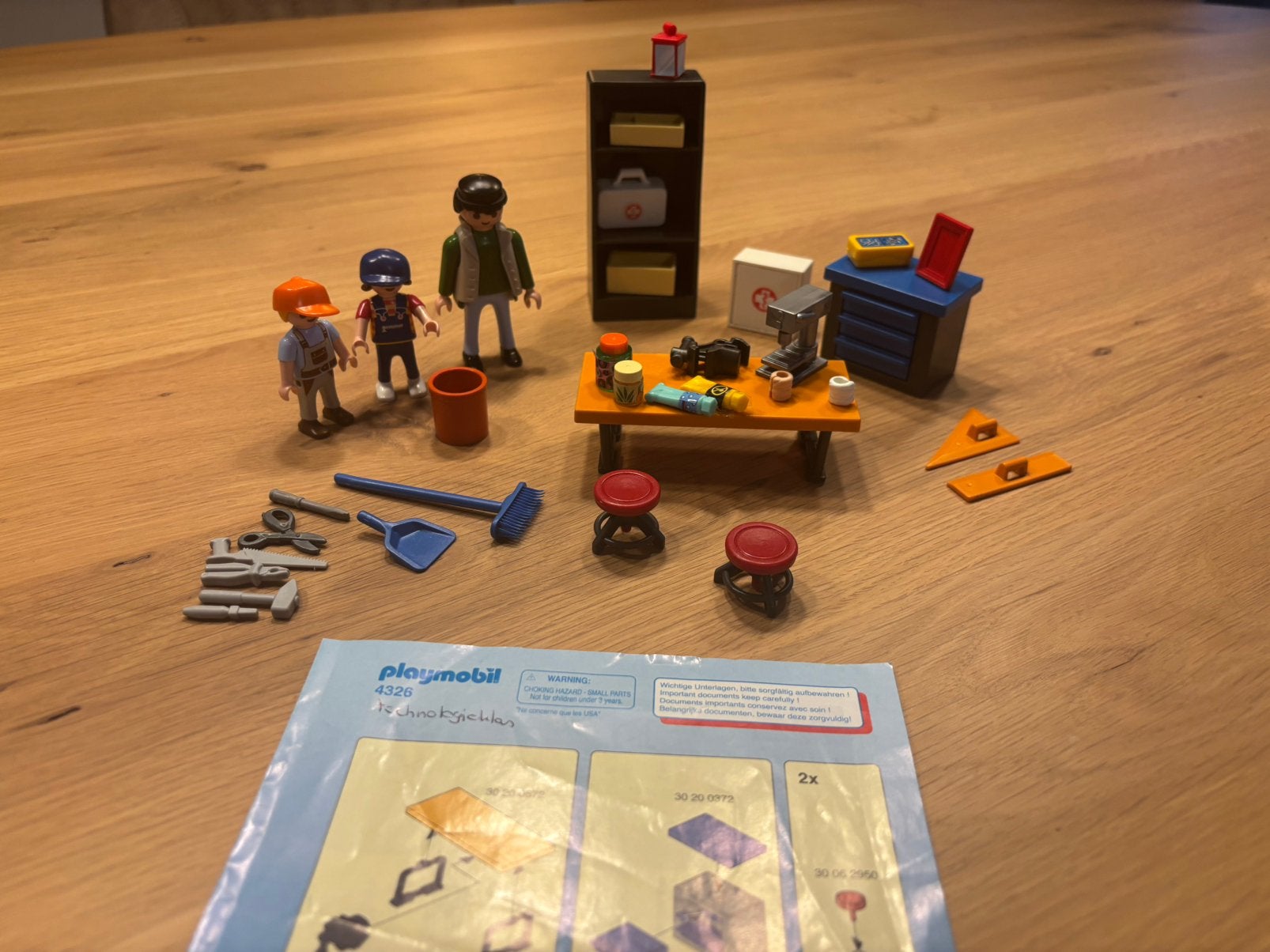 Playmobil technologie klas of praktijk lokaal, Kinderen en Baby's, Ophalen, Complete set, Overige typen, Zo goed als nieuw