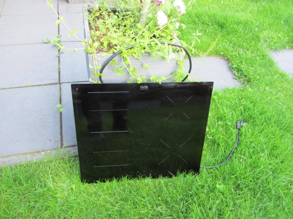 TE KOOP INDUCTIEKOOKPLAAT, Ophalen, Gebruikt, 4 kookzones, Inductie