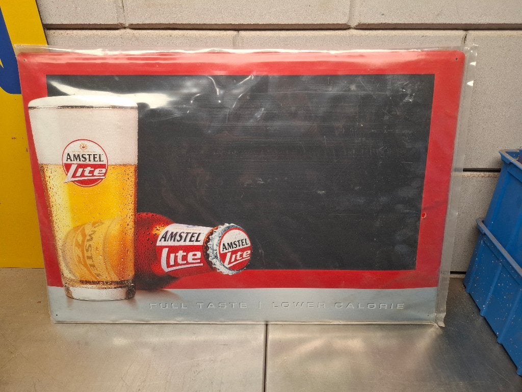 Amstel lite reclame krijtbord, Verzamelen, Ophalen, Zo goed als nieuw, Reclamebord