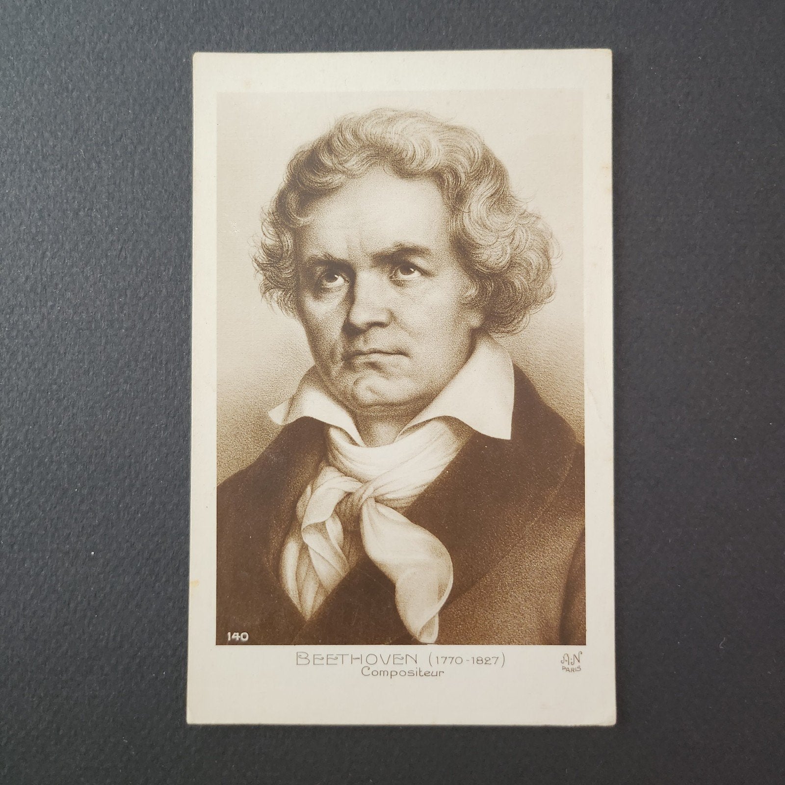 Ansichtkaart Beethoven (1770-1827) Componist, Verzamelen, Verzenden, 1920 tot 1940, Gelopen, Muziek