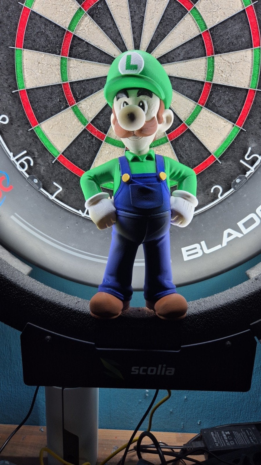3D Geprinte Luigi Figuur - 33 cm Hoog, Kinderen en Baby's, Speelgoed | Actiefiguren, Ophalen of Verzenden, Zo goed als nieuw