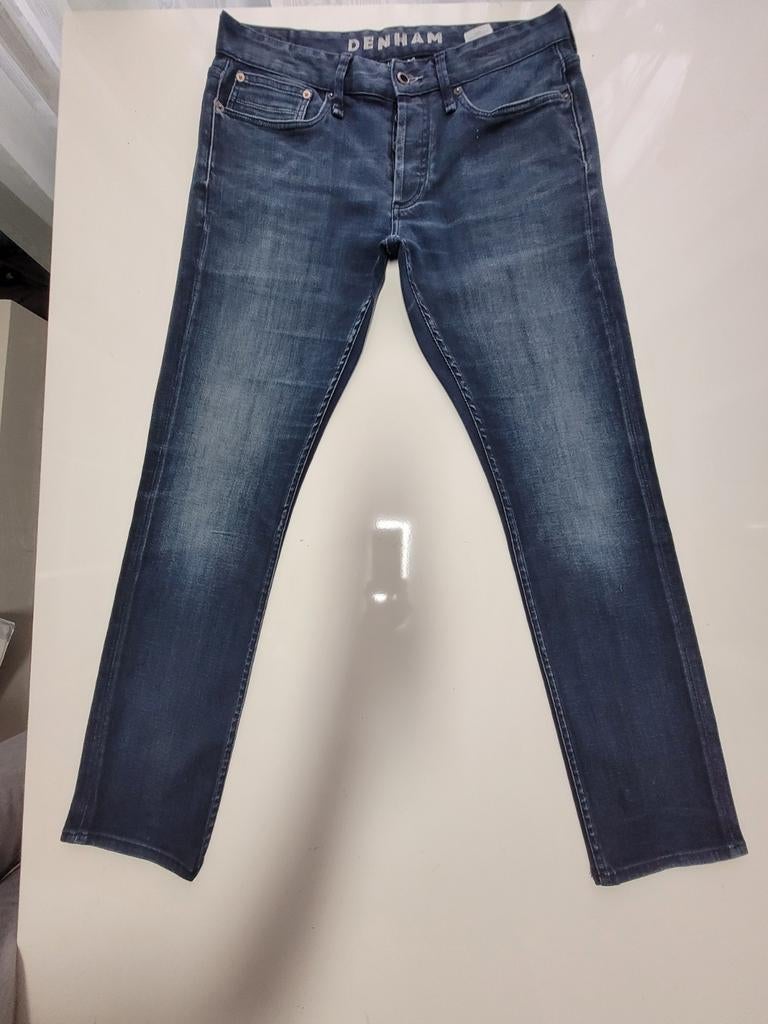 ZGAN DENHAM RAZOR SLIM FIT STRETCH CANDIANI JEANS SIZE 33/30, Kleding | Heren, Spijkerbroeken en Jeans, Ophalen of Verzenden, Zo goed als nieuw