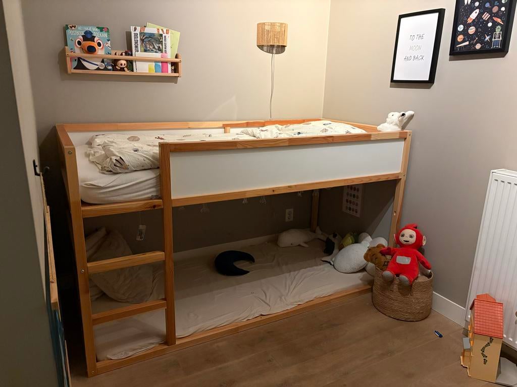 Stapelbed 95x210 cm - Ideaal voor Kinderkamer, Gebruikt, 210 cm, Ophalen of Verzenden, Overige maten