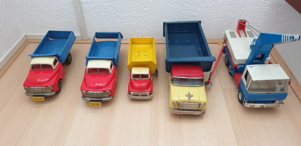Blikken kiepauto, kraan  Japan, Ophalen of Verzenden