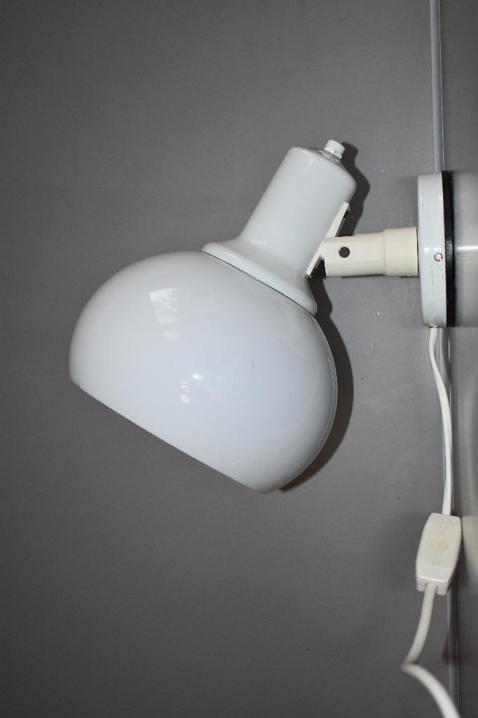 Herda witte mushroom paddenstoel muurlamp, Ophalen of Verzenden, Gebruikt, Metaal, Jaren 70