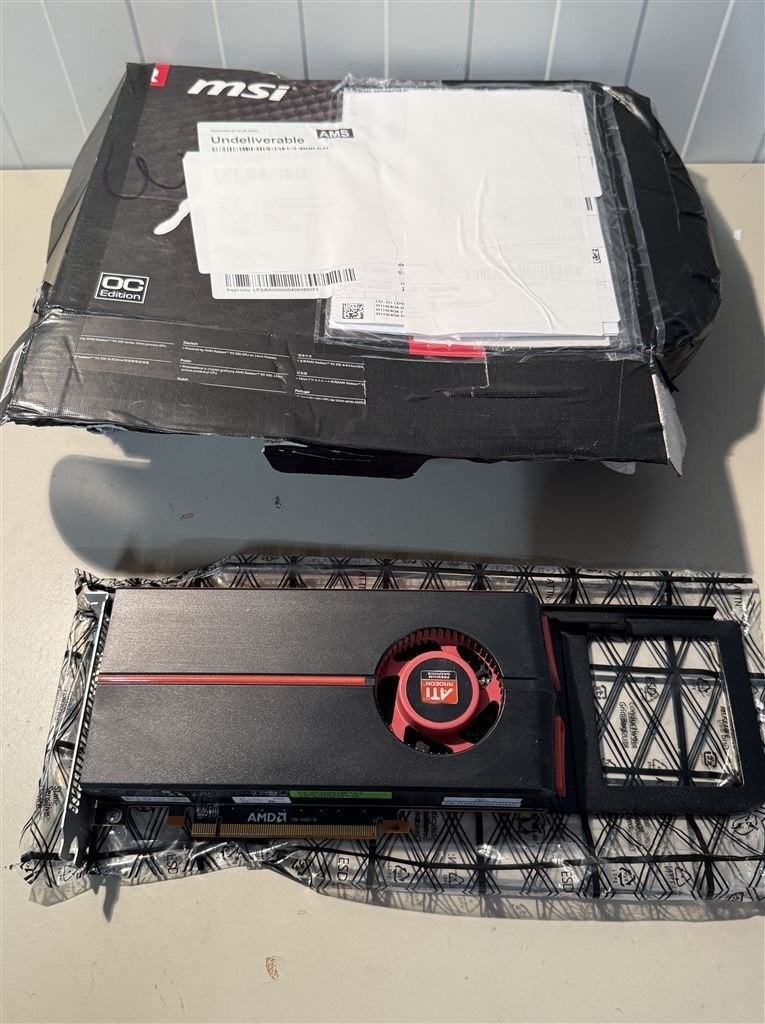 Videokaart- ATI Radeon HD 5770 1GB GDDR5 Graphics Card voor, Ophalen of Verzenden, Zo goed als nieuw, GDDR6, PCI-Express 4