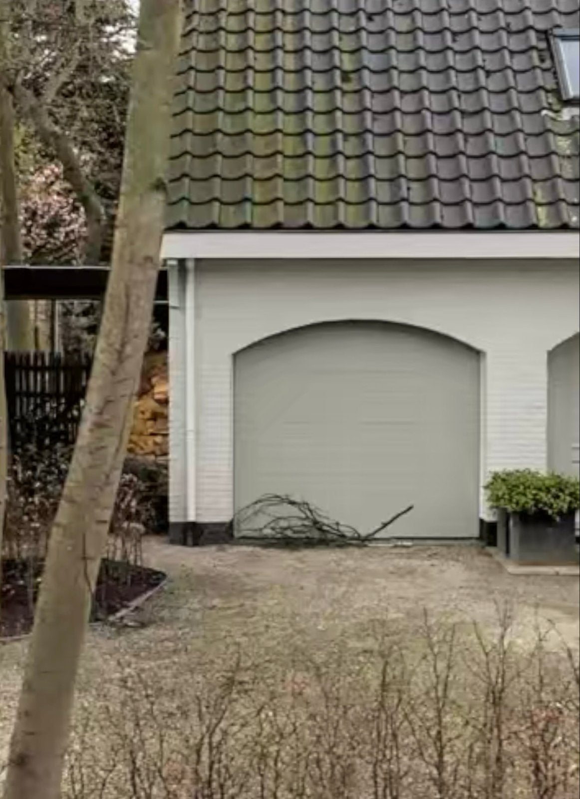 Elektrische sectionaal garagedeur 250x240cm + 2 remotes, Ophalen