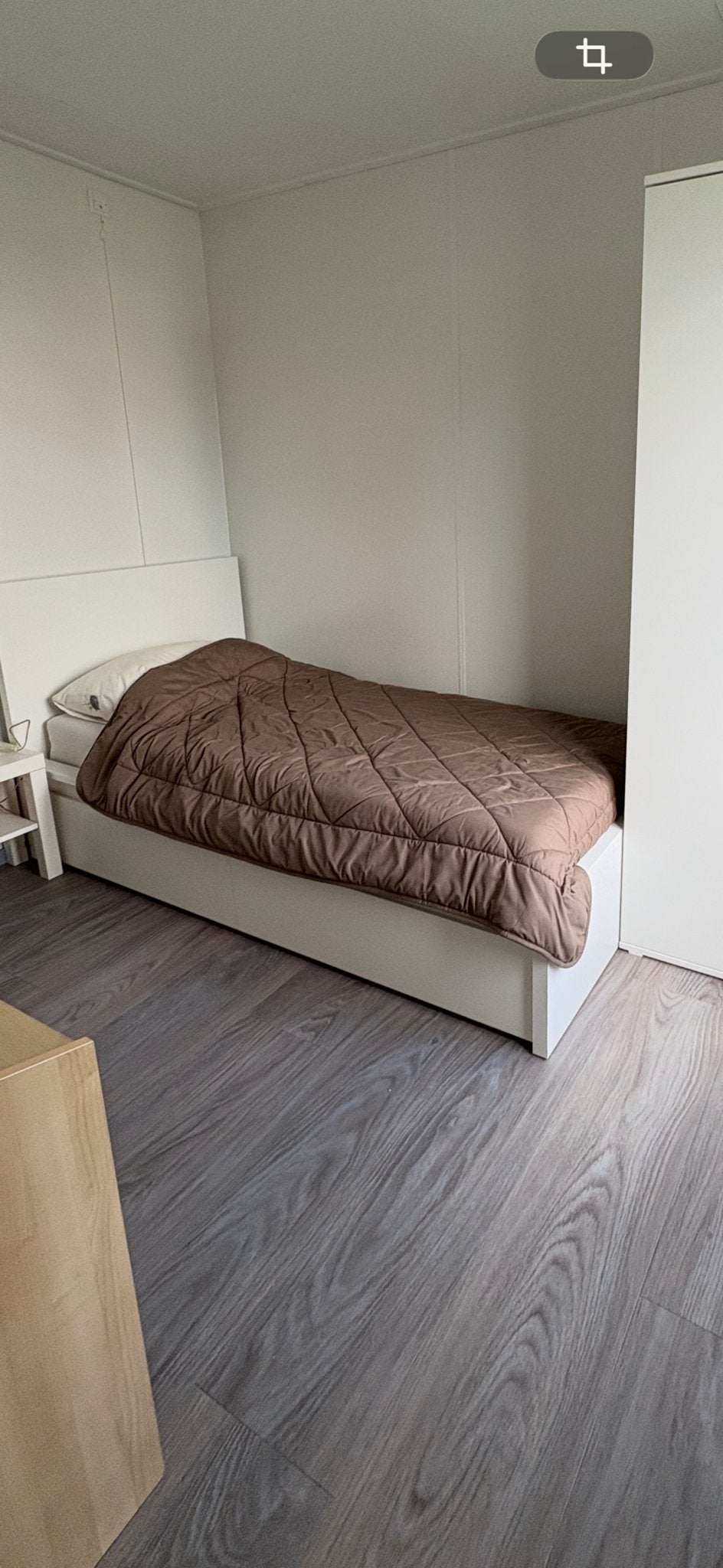 Eenpersoonsbed met opbergruimte, Ophalen, 90 cm, Eenpersoons, Wit