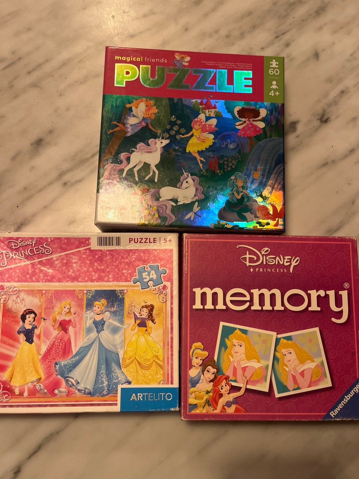 Disney Puzzels en Memory Spel - Zo goed als nieuw, Ophalen, Zo goed als nieuw, 4 tot 6 jaar