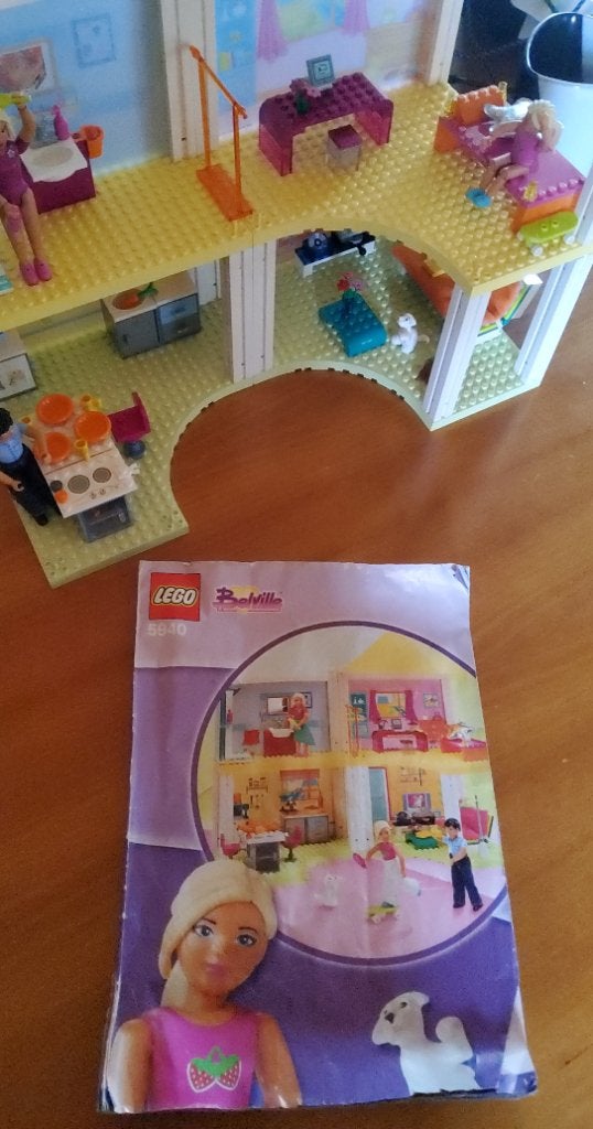 LEGO Belville poppenhuis 5940, Overige thema's, Lego, Zo goed als nieuw, Complete set