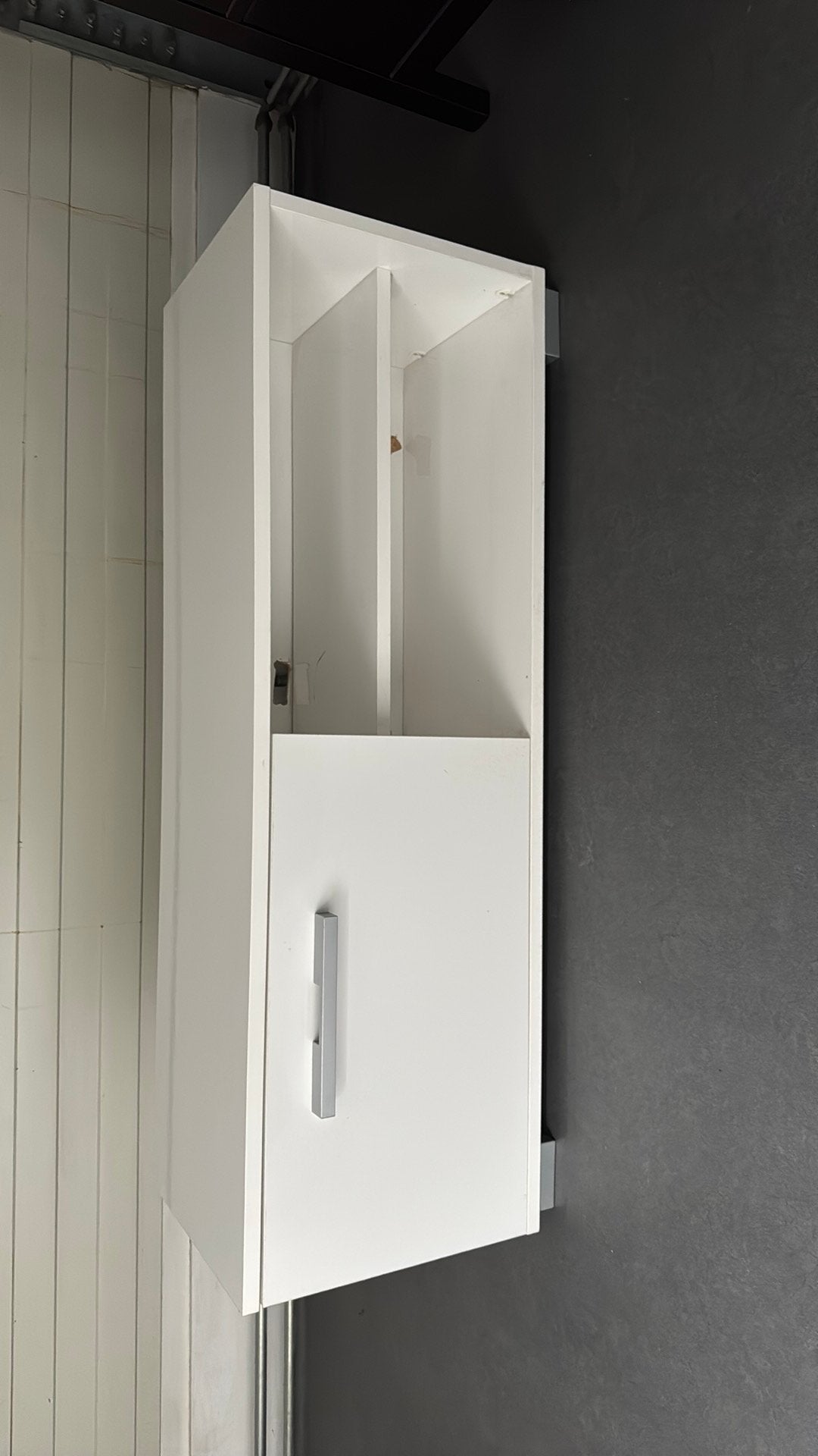 Tv kast 118 bij 35  40 hoog wit glazend bijna gratis, Ophalen, Gebruikt, 100 tot 150 cm, Minder dan 100 cm