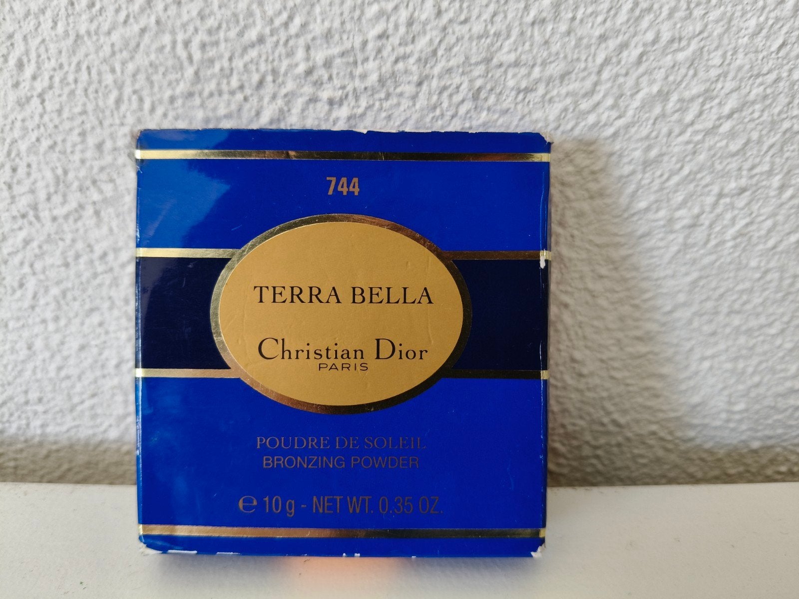 Vintage Christian Dior Terra Bella Bronzing Powder 744 Light, Gebruikt, Bruin, Gehele gezicht, Ophalen of Verzenden