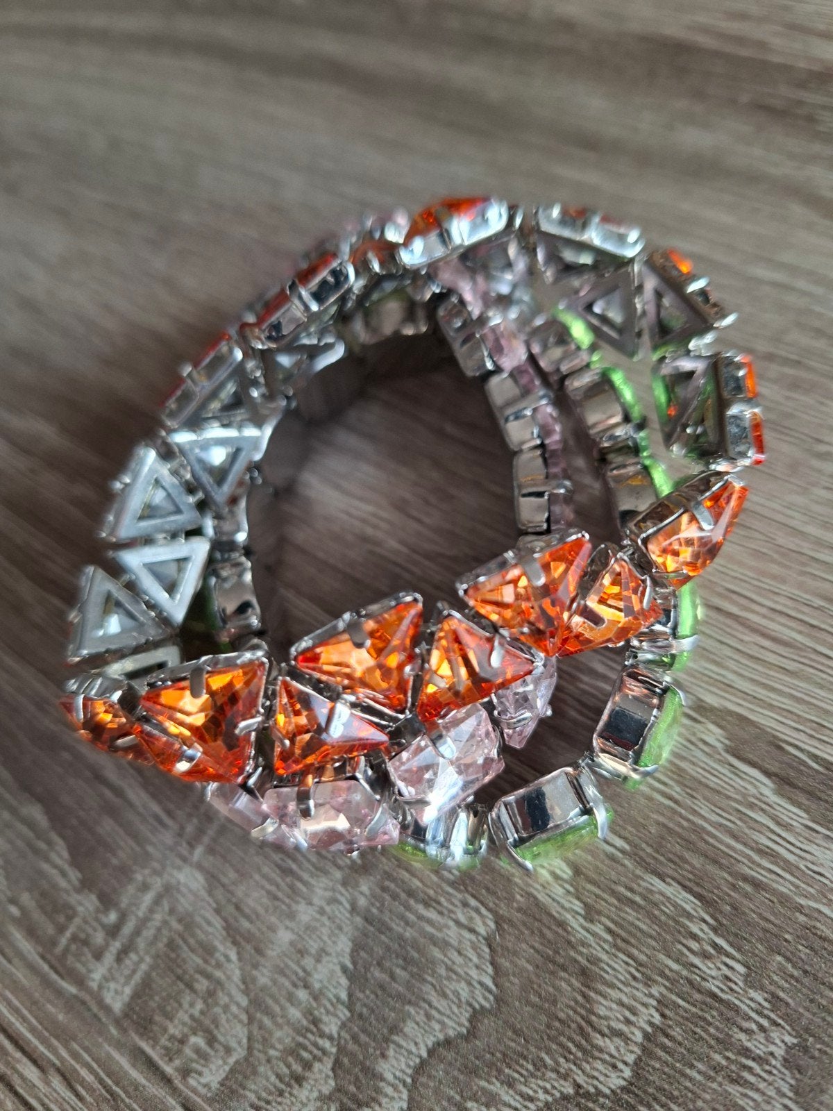 Set van 3 Essentiel Antwerp stras armbanden, Ophalen of Verzenden, Zo goed als nieuw, Roze, Met strass