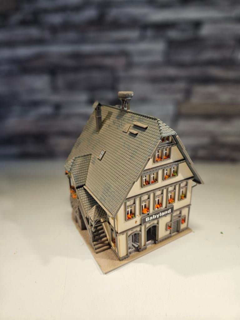 Vakwerkhuis Babyland N spoor modeltrein 1:160, Overige merken, Gebruikt, Gelijkstroom of Wisselstroom, Brug, Tunnel of Gebouw