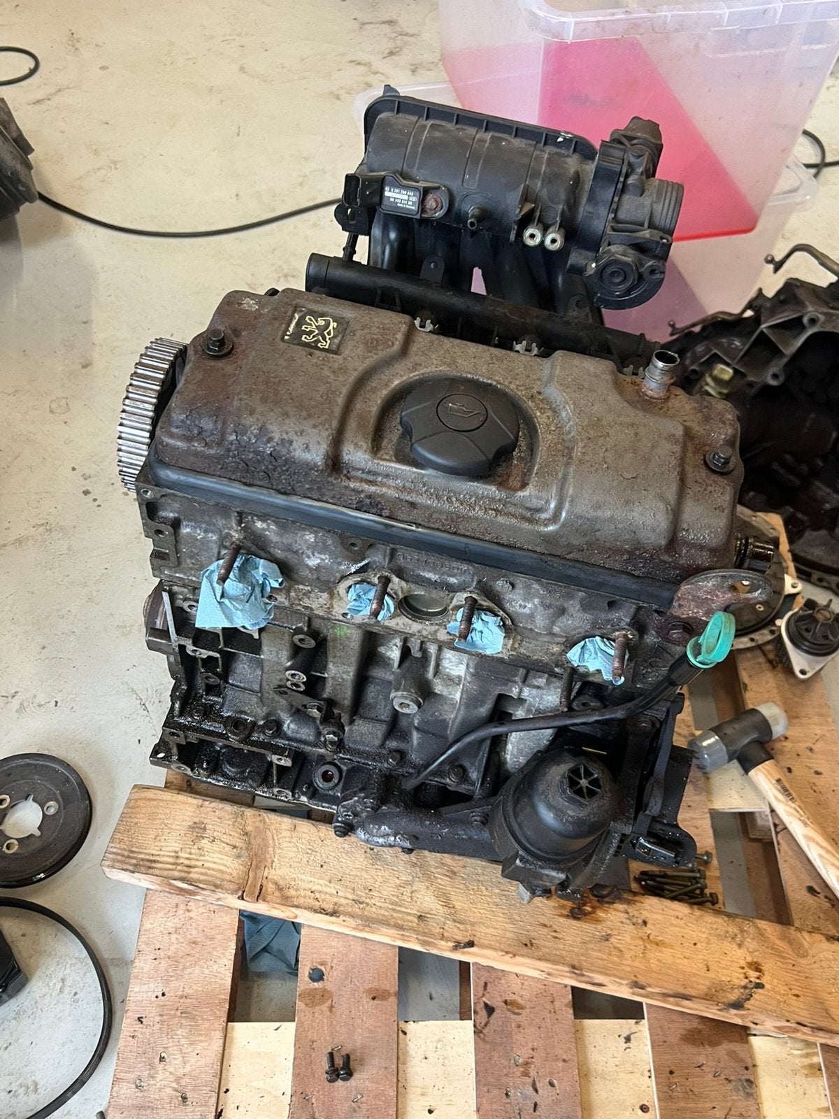 Peugeot 106 motor tekoop HFX TU1JP, Ophalen, Gebruikt, Citroën