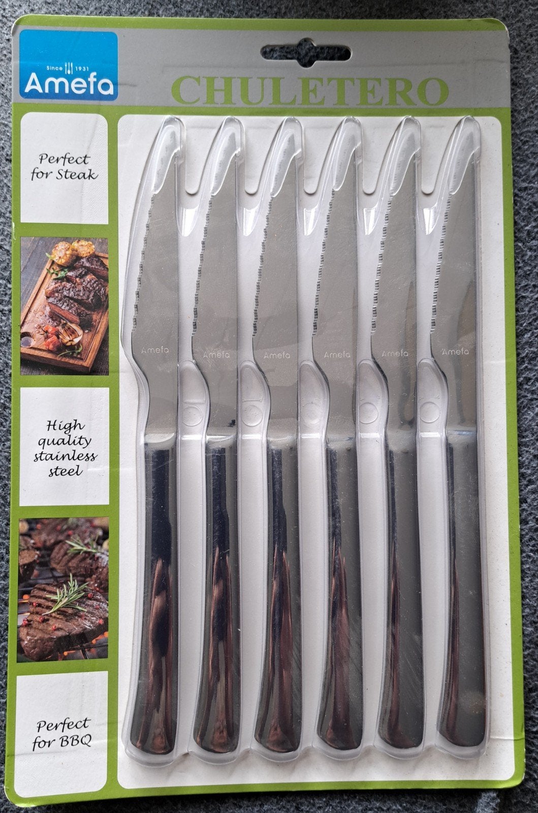 Amefa steakmessen 12x, Los bestek, Nieuw, Ophalen of Verzenden, Amefa