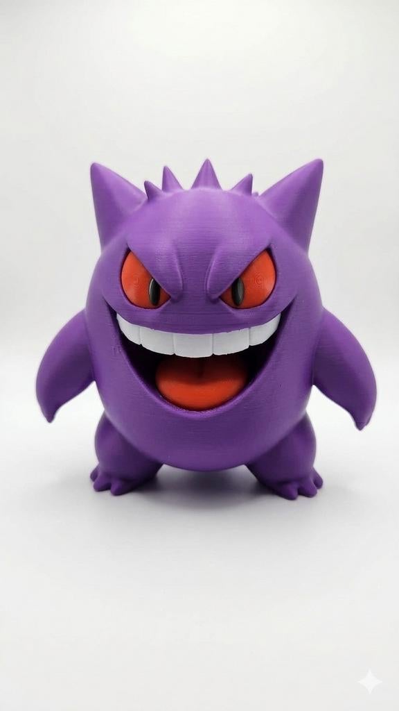 3D geprinte Gengar Pokemon figuur 16cm, Verzamelen, Poppetjes en Figuurtjes, Ophalen of Verzenden
