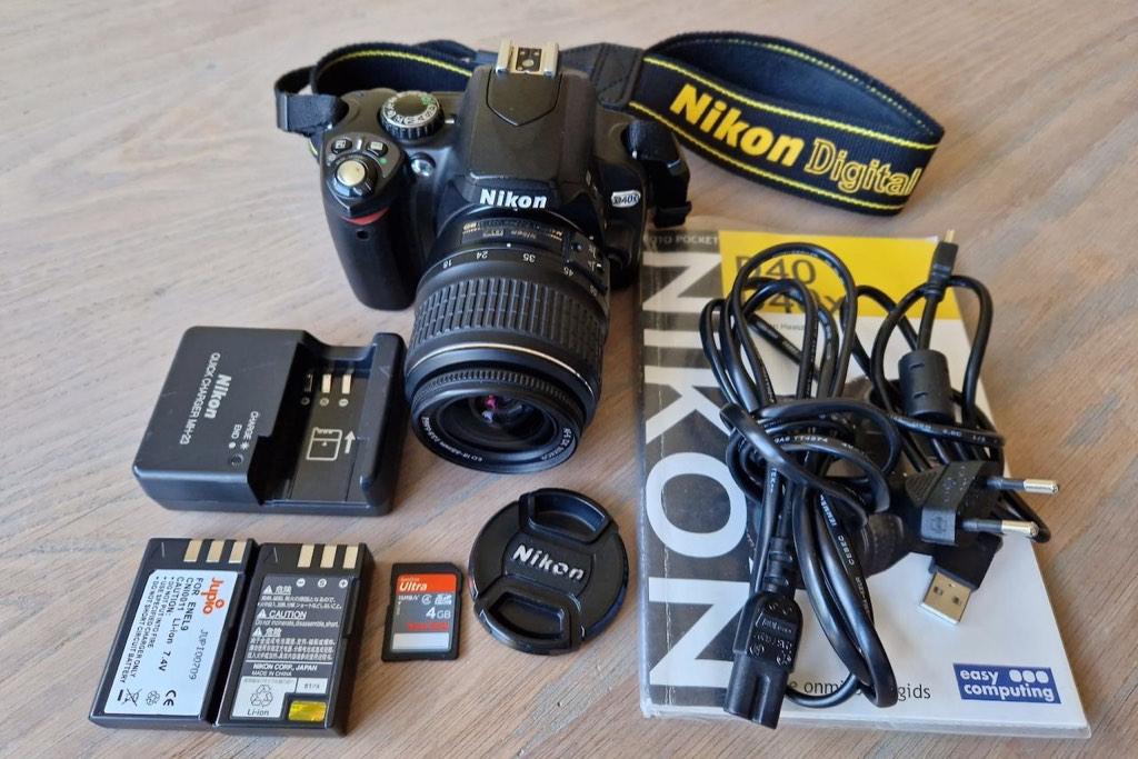 Nikon D40X digitale spiegelreflex camera met standaard lens, Gebruikt, Spiegelreflex, Ophalen of Verzenden, Nikon