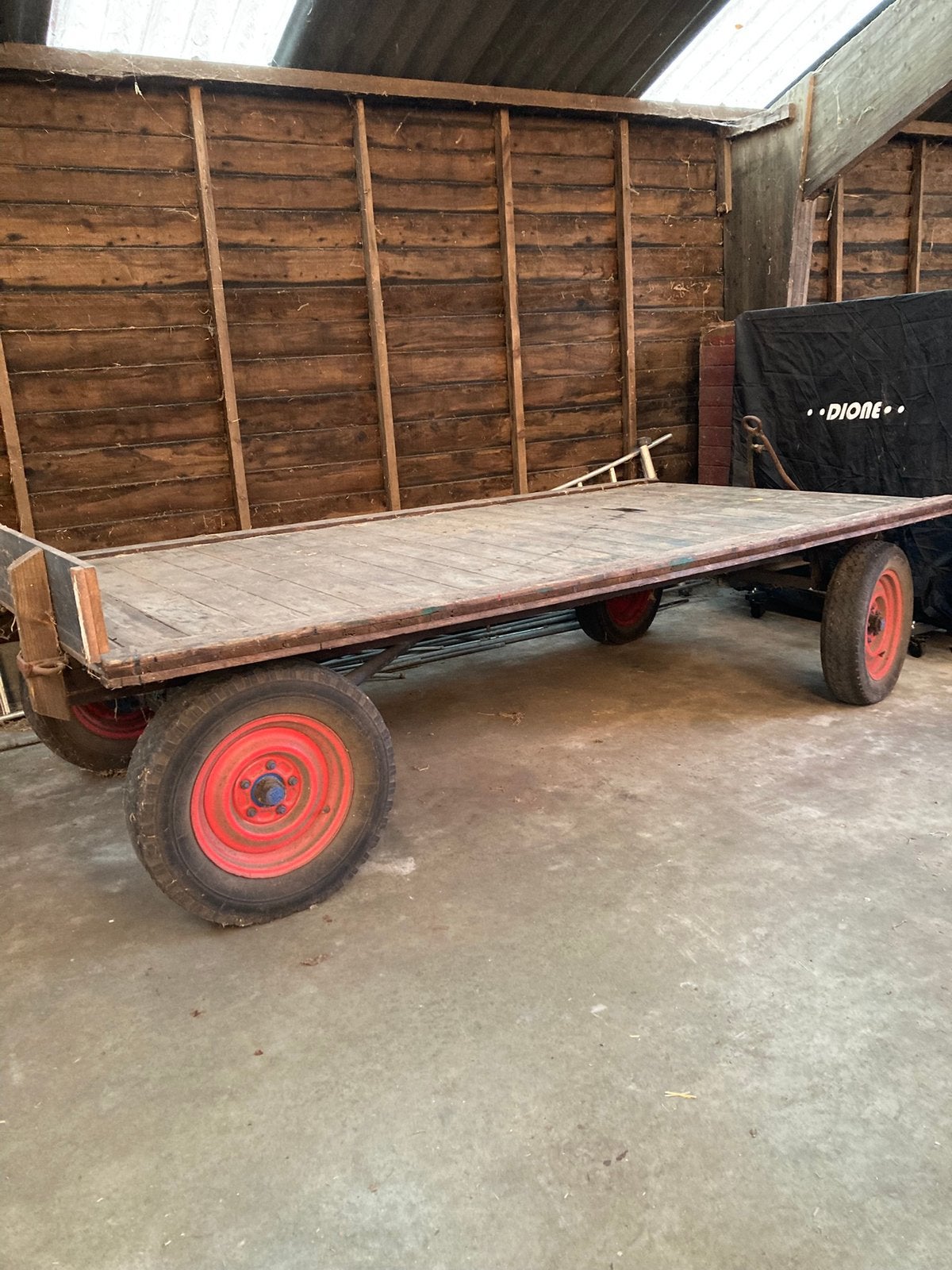 Platte kar, 100 liter of meer, Ophalen, Zo goed als nieuw, Transportkar