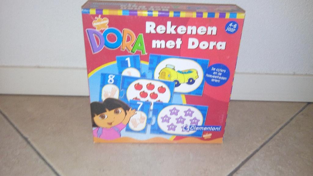 Leer rekenen met Dora, Ophalen of Verzenden, Zo goed als nieuw, Puzzelen