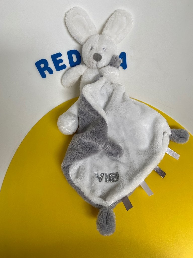 K3745 VIB konijn konijntje wit met doekje, Ophalen of Verzenden, Zo goed als nieuw, Konijn