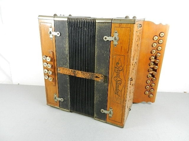 Oude houten Royal Standard knop accordeon G&C Stahltöne, Ophalen of Verzenden, Gebruikt
