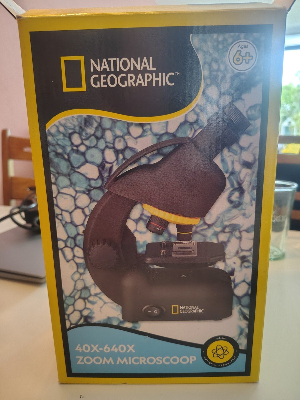 National Geographic Microscoop 40x-640x Zoom (loepje mist), Ophalen of Verzenden, Gebruikt, Minder dan 400x, Biologische microscoop